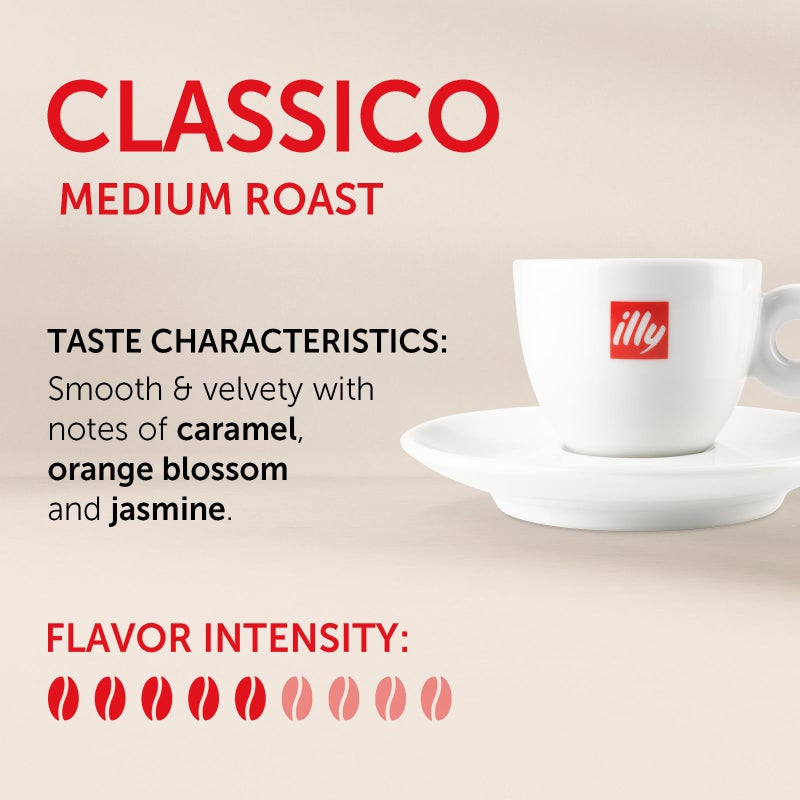 illy E.S.E. Coffee - Single-Serve Pods â€“ Classico Medium Roast - Notes Of Chocolate & Caramel - For E.S.E Machines - Extraordinary Aroma & Body â€“ 18 Count - Image 2
